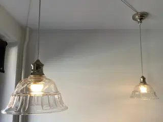 2 FLOTTE GLASLAMPER fra Lene Bjerre