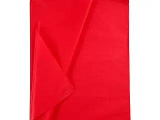 Rødt silkepapir 50x70 cm - 25 ark i pakke