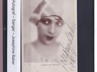 Autograf - Sanger - Josephine Baker