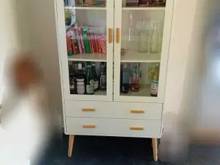 Vitrineskab hvid