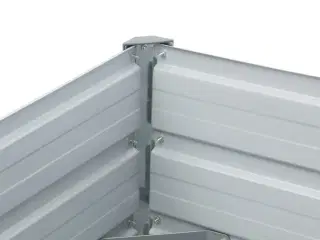 Forhøjet plantekasse 480x80x77 cm galvaniseret stål antracitgrå