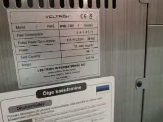 - - - VeLTRON HEATER   MED BLÆSER