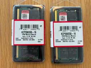 Kingston Kcp556ss8/16  (2x16GB) DDR5 RAM til bærba