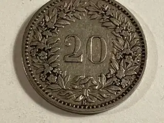 20 Rappen Switzerland 1883 B