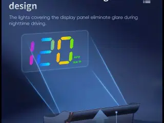 W1S Bil Head-Up Display (HUD) - Let at bruge, Plug