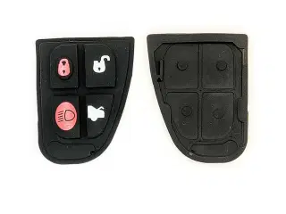 4-knaps gummi pude til Jaguar nøgler  X S XJ XJ6 XJ8 XJR