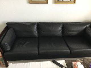 3 personers stouby lædersofa