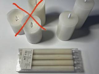 LED stearinlys