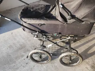 Wonder XL 2 sort 90cm barnevogn