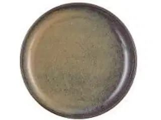 24 stk. Tallerken stentøj brun 220 mm Rustik