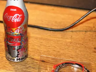 1 stk. aluminium Mini Coca Cola Flaske 1970
