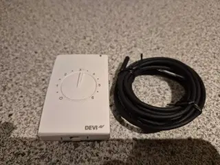 Devi 233 gulvvarme termostat med føler