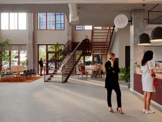 3.133 m² nyopført kontor med grøn profil og indbydende fællesfaciliteter