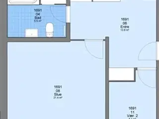 86 m2 lejlighed på Daddellunden, Esbjerg Ø, Ribe