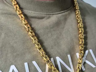 8mm goldfilled kongekæde 