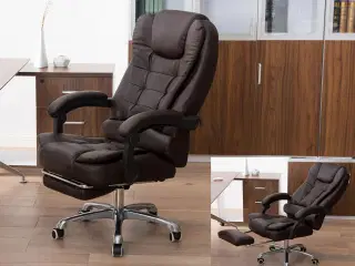 Kontorstol model "MAYOR", brun.