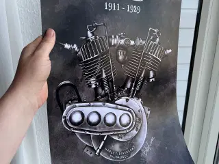 Plakat, H-D F-Head A3