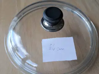 Glaslåg til gryde sælges