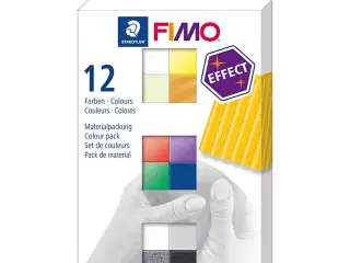FIMO® Effect, ass. farver, 12x25g/ 1 pk.