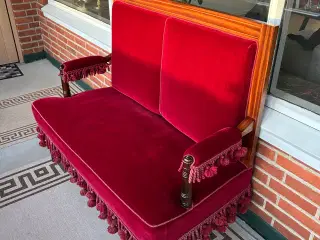 Antik velour sofa