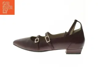 Roccamore, Dea Burgundy, bordeaux ballerina med dobbeltrem (str. 36 )