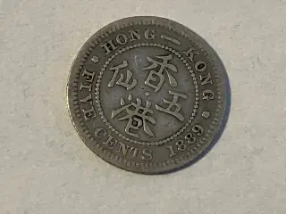 Five Cents 1889 Hong Kong - Renset