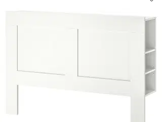 BRIMNES Sengegavl med opbevaring, hvid, 140 cm