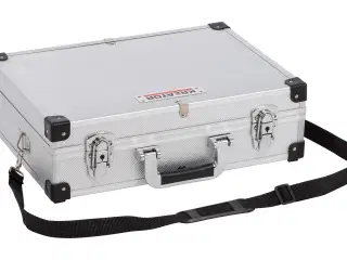Aluminiums kuffert sølv 420x300x125 mm