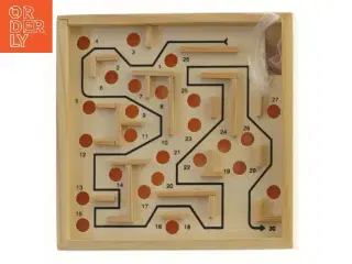 Træ labyrint spil (str. 16x16 cm)