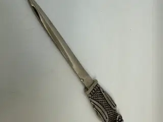 Vintage brevåbner / brevkniv i stål m. ugle