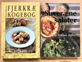 Kogebøger, fjerkræ + salater + 500 opskrifter +