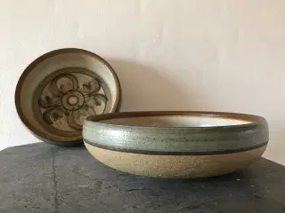2 stk. Søholm keramik fade