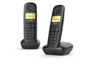Gigaset A170 Duo trådløs telefon - sort (2 håndsæt)
