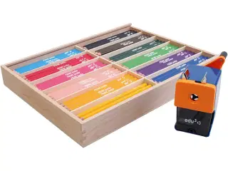 Edu Kraftige Farveblyanter - 12 Ass. Farver, 6,25 mm