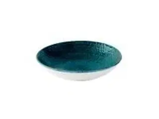 12 stk. Tallerken coupe dyb marine grøn 182 mm Homespun Chroma Churchill