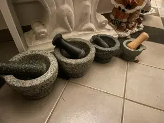 Morter i granit  sten