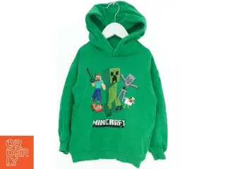 Grøn Minecraft hættetrøje til børn fra H&M (str. 116)