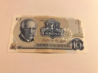 10 Kroner Norge 1981