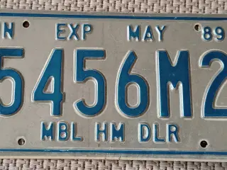 US nummerplade Garagepynt.