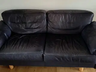 2 pers. Lædersofa