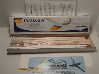 West Wings Swallow svævefly-byggesæt. Nyt