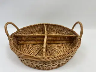 Retro kurv i flet, rum inddelt 