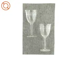 Vinglas, franske, et par, krystal (str. H 21 cm)