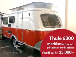 2022 - Eriba Touring Troll 530 Rockabilly   Den sidste Rockabilly hos KG Camping - Netop NU medflg. tagmonteret Thule markise i prisen.