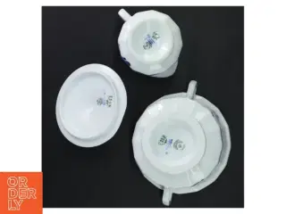 Porcelænssæt med låg fra Royal Copenhagen (str. Ø. 13 cm og ø. 8 cm)
