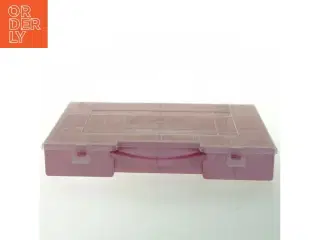 Plastik opbevaringsboks med rum (str. 27,5 x 18 cm)