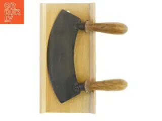 Gamle urtekniv med skærebræt (str. Længde af blad. 25,5 cm)