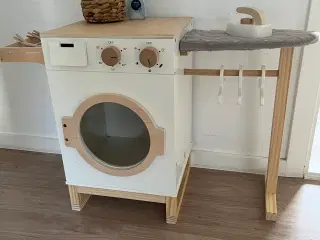 Lege vaskemaskine stryge/tørrestation