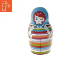 Ny sparebøsse i porcelæn kan åbnes midt på (str. 20 cm)