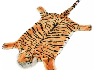 Tigertæppe plys 144 cm brun